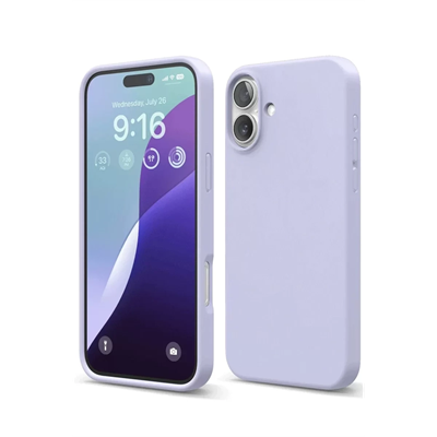 Apple iPhone 16 Plus Kılıf Nano içi Kadife Silikon - Lila