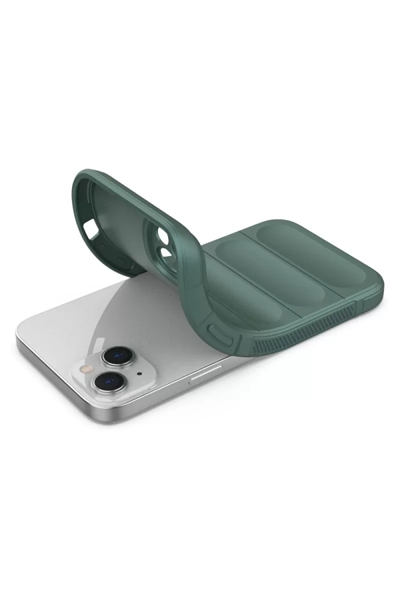 Apple iPhone 16 Plus Kılıf Optimum Silikon - Koyu Yeşil