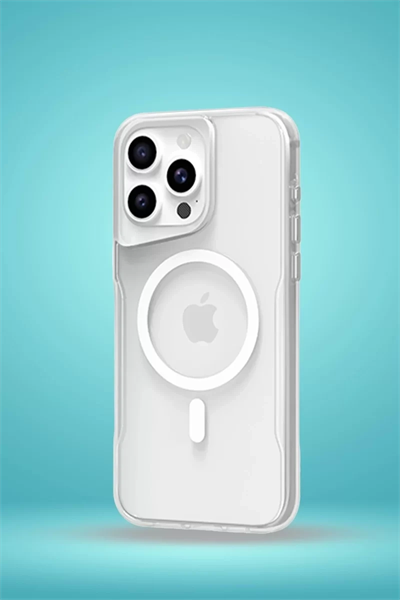 Apple iPhone 16 Plus Kılıf PC Poso Magsafe Kapak - Şeffaf