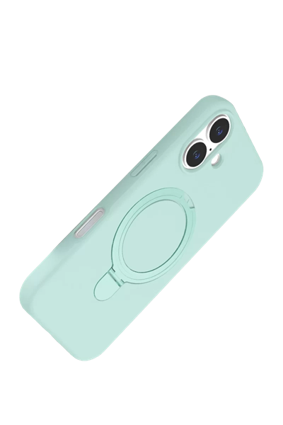 Apple iPhone 16 Plus Regal Magsafe Standlı Kapak - Su Yeşili