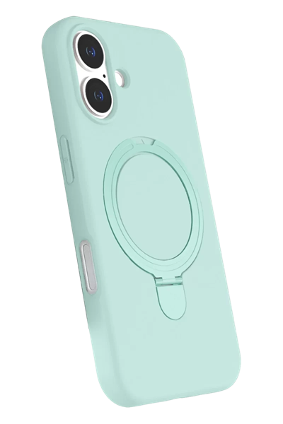 Apple iPhone 16 Plus Regal Magsafe Standlı Kapak - Su Yeşili