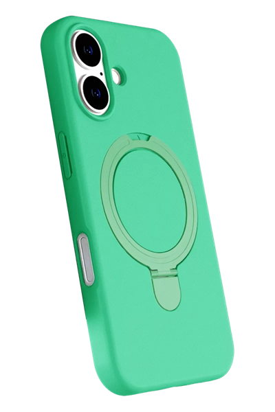 Apple iPhone 16 Plus Regal Magsafe Standlı Kapak - Yeşil