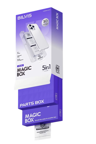 Apple iPhone 16 Pro Bilvis 5in1 3D Magic Cam Ekran Koruyucu - Siyah