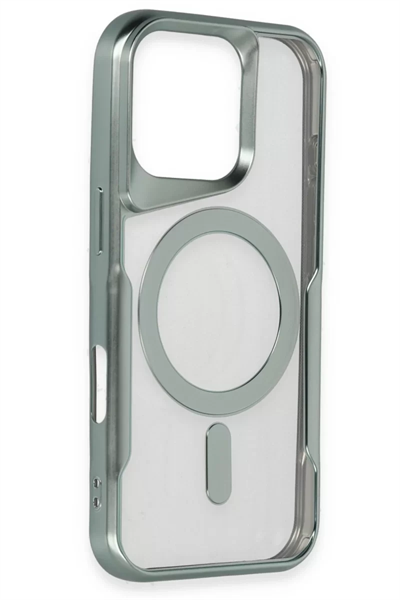 Apple iPhone 16 Pro Kılıf Boyi Magsafe Silikon Kapak - Siyah