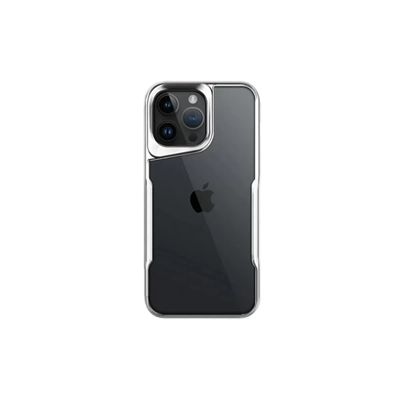 Apple iPhone 16 Pro Kılıf Boyi Silikon Kapak - Gümüş