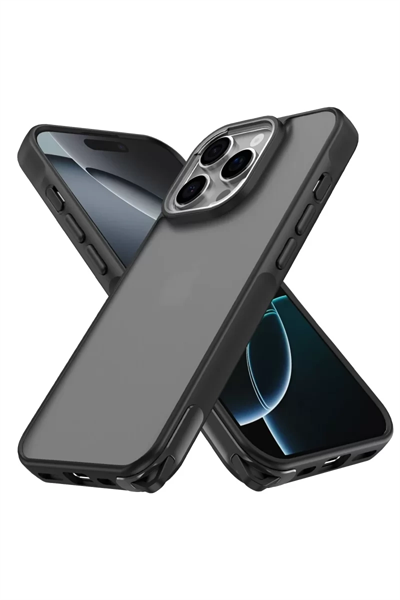 Apple iPhone 16 Pro Kılıf Elegant Kapak - Siyah