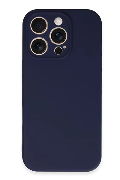Apple iPhone 16 Pro Kılıf First Silikon - Lacivert