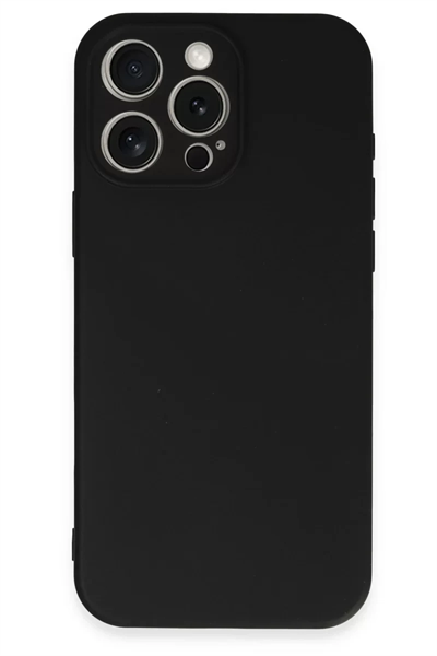Apple iPhone 16 Pro Kılıf First Silikon - Siyah