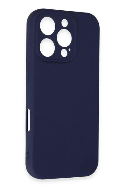 Apple iPhone 16 Pro Kılıf First Silikon - Lacivert
