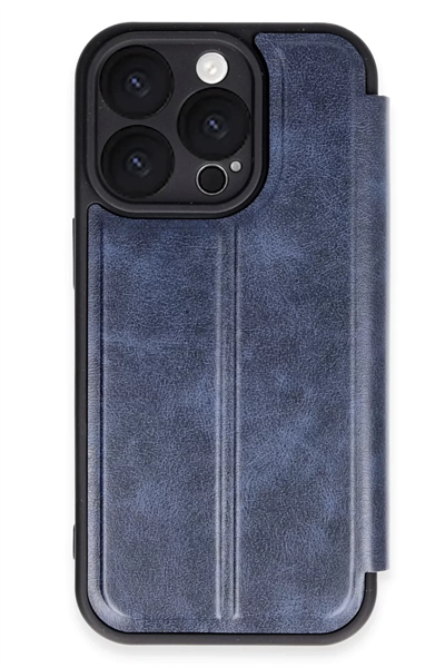 Apple iPhone 16 Pro Kılıf Flip Cover - Lacivert