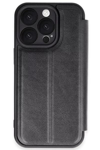 Apple iPhone 16 Pro Kılıf Flip Cover - Siyah