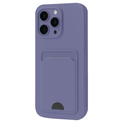 Apple iPhone 16 Pro Kılıf Kelvin Kartvizitli Silikon - Lila