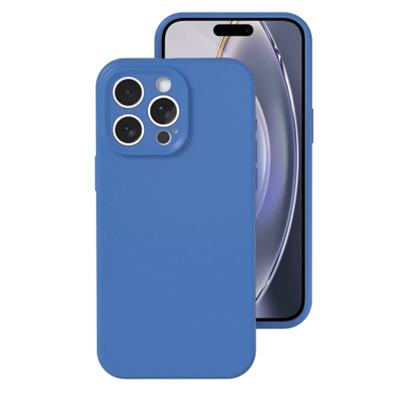 Apple iPhone 16 Pro Kılıf Nano içi Kadife Silikon - Mavi