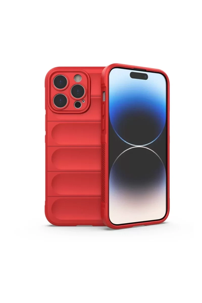 Apple iPhone 16 Pro Kılıf Optimum Silikon - Kırmızı