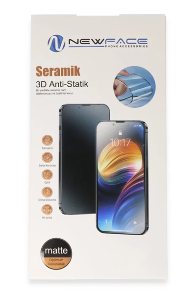 Apple iPhone 16 Pro Max 3D Antistatik Mat Seramik Nano Ekran Koruyucu