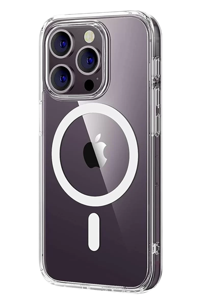 Apple iPhone 16 Pro Max Combo Sert Şeffaf Magsafe Kapak - Şeffaf