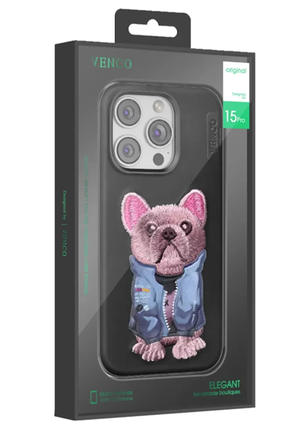 Apple iPhone 16 Pro Max Cute Desenli Kapak - Siyah