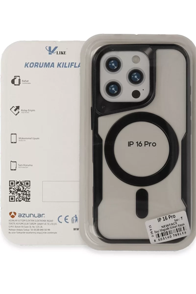 Apple iPhone 16 Pro Max Kılıf Boyi Magsafe Silikon Kapak - Titan Gri
