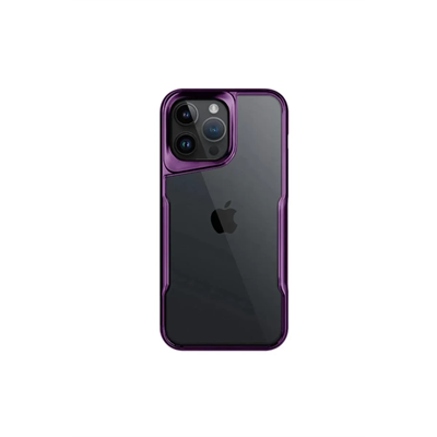 Apple iPhone 16 Pro Max Kılıf Boyi Silikon Kapak - Derin Mor