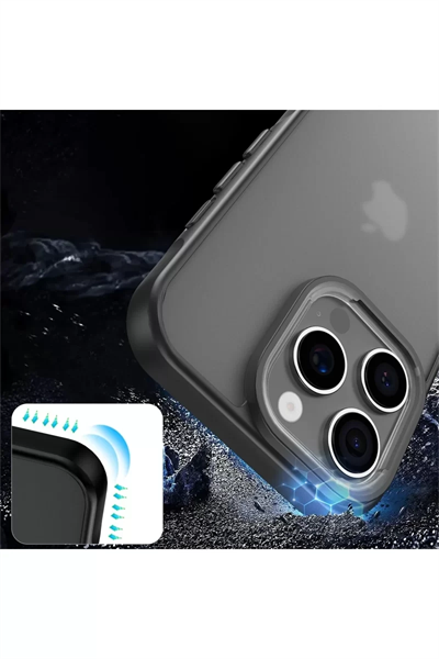 Apple iPhone 16 Pro Max Kılıf Elegant Kapak - Siyah
