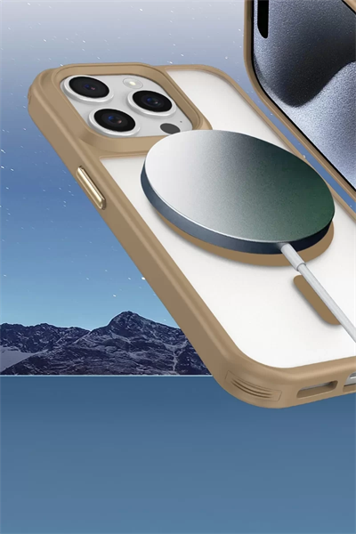 Apple iPhone 16 Pro Max Kılıf Enka Magsafe Silikon Kılıf - Siyah