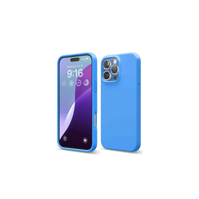 Apple iPhone 16 Pro Max Kılıf First Silikon - Mavi