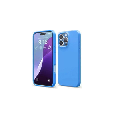 Apple iPhone 16 Pro Max Kılıf First Silikon - Mavi