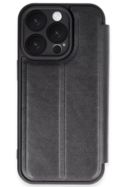 Apple iPhone 16 Pro Max Kılıf Flip Cover - Siyah