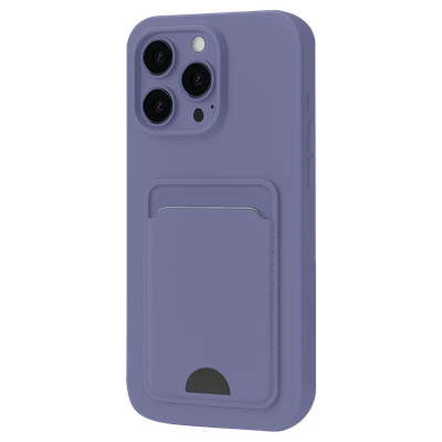 Apple iPhone 16 Pro Max Kılıf Kelvin Kartvizitli Silikon - Lila