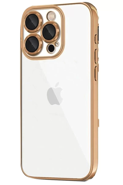 Apple iPhone 16 Pro Max Kılıf Lensli Silikon - Desert
