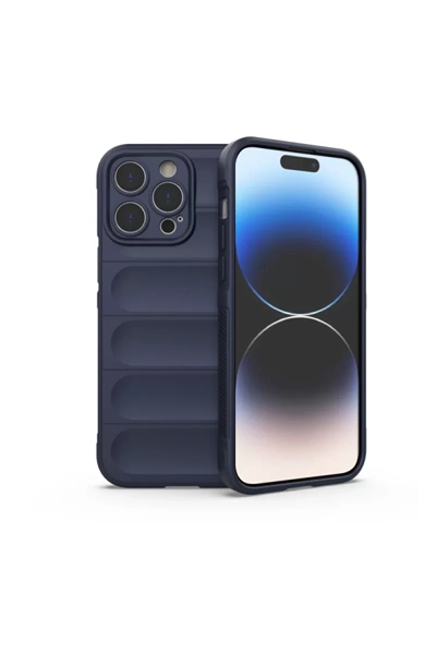 Apple iPhone 16 Pro Max Kılıf Optimum Silikon - Lacivert