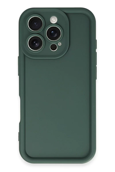 Apple iPhone 16 Pro Max Kılıf Viera Silikon - Koyu Yeşil