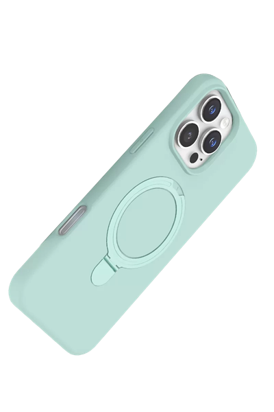 Apple iPhone 16 Pro Max Regal Magsafe Standlı Kapak - Su Yeşili
