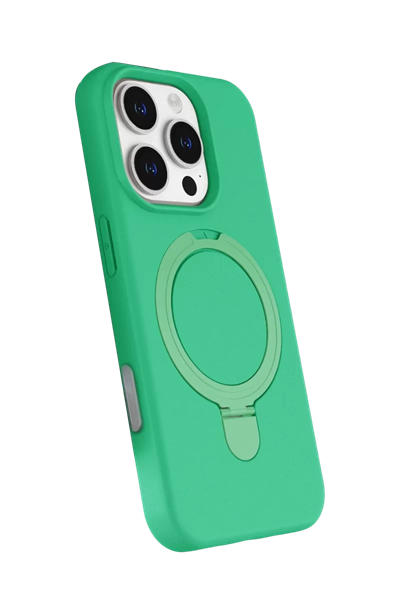 Apple iPhone 16 Pro Max Regal Magsafe Standlı Kapak - Yeşil
