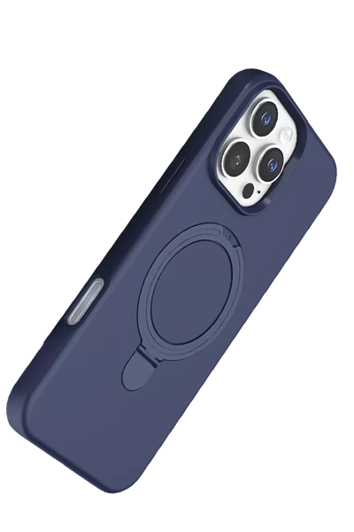 Apple iPhone 16 Pro Max Regal Magsafe Standlı Kapak - Lacivert