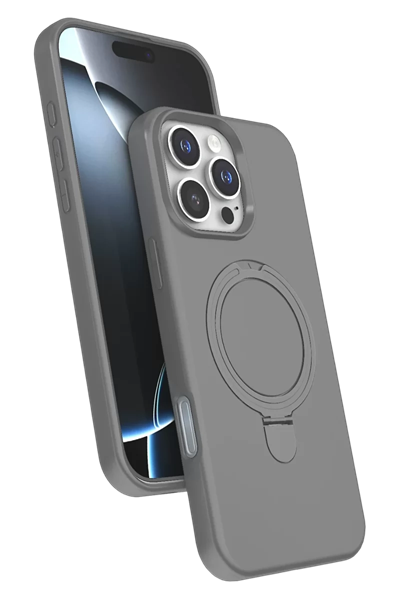 Apple iPhone 16 Pro Max Regal Magsafe Standlı Kapak - Titan Gri