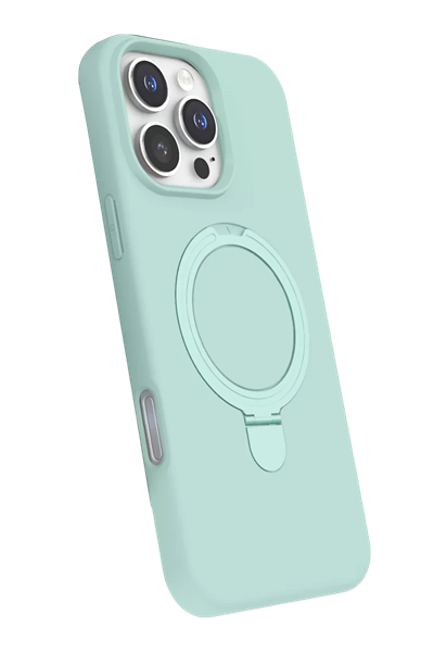 Apple iPhone 16 Pro Max Regal Magsafe Standlı Kapak - Su Yeşili