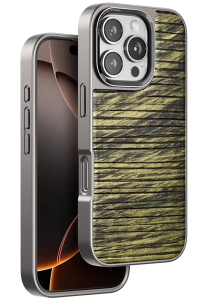 Apple iPhone 16 Pro Max Wave Kapak - Koyu Kahve