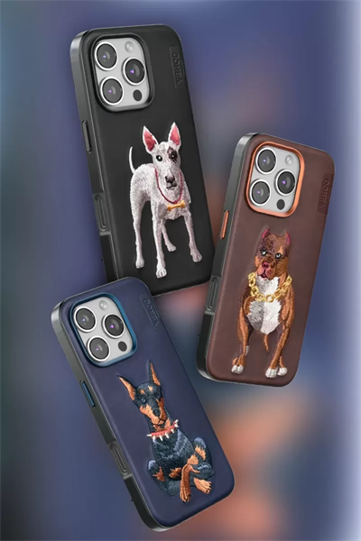 Apple iPhone 16 Pro Perma Desenli Kapak - Kahverengi