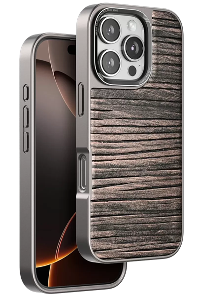 Apple iPhone 16 Pro Wave Kapak - Kahverengi