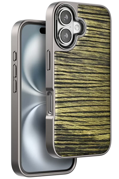 Apple iPhone 16 Wave Kapak - Koyu Kahve