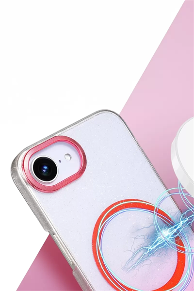 Apple iPhone 16E Glossy Magsafe Kapak - Siyah