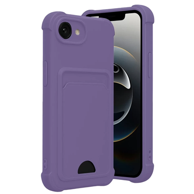 Apple iPhone 16E Kelvin Kartvizitli Silikon - Lila