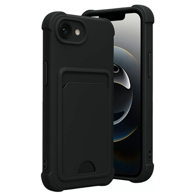 Apple iPhone 16E Kelvin Kartvizitli Silikon - Siyah