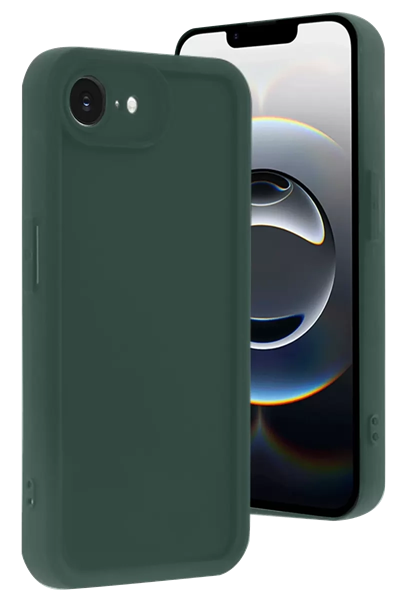 Apple iPhone 16E Kılıf Viera Silikon - Koyu Yeşil