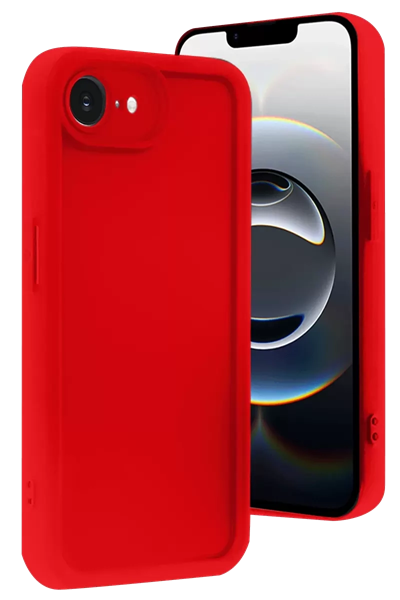 Apple iPhone 16E Kılıf Viera Silikon - Kırmızı