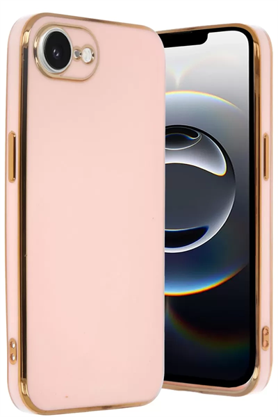 Apple iPhone 16E Kılıf Volet Silikon - Pembe