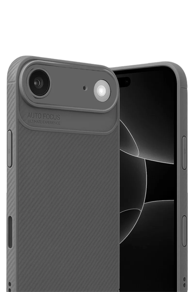 Apple iPhone 17 Air Auto Focus Karbon Kapak - Gri