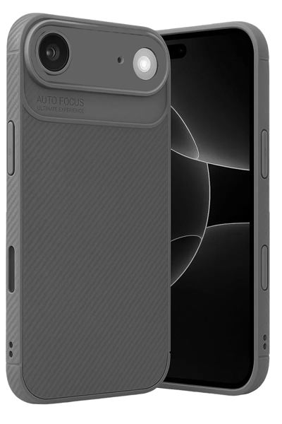 Apple iPhone 17 Air Auto Focus Karbon Kapak - Gri