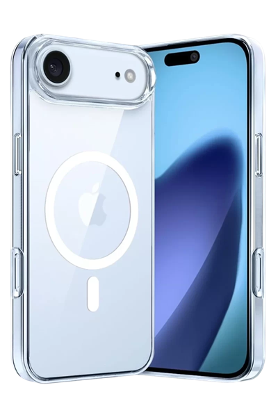 Apple iPhone 17 Air Combo Sert Şeffaf Magsafe Kapak - Şeffaf
